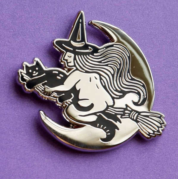 Butt Witch Enamel Pin