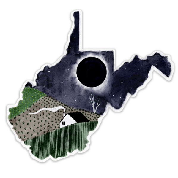 West Virginia Eclipse Sticker