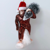 Glass Ornament - Bigfoot Santa