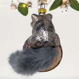 Glass Ornament - Woodland Raccoon