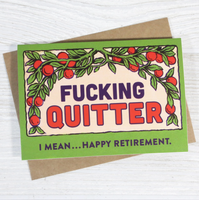 Quitter Happy Retirement Card