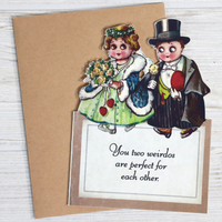 Perfect Weirdos Wedding Card