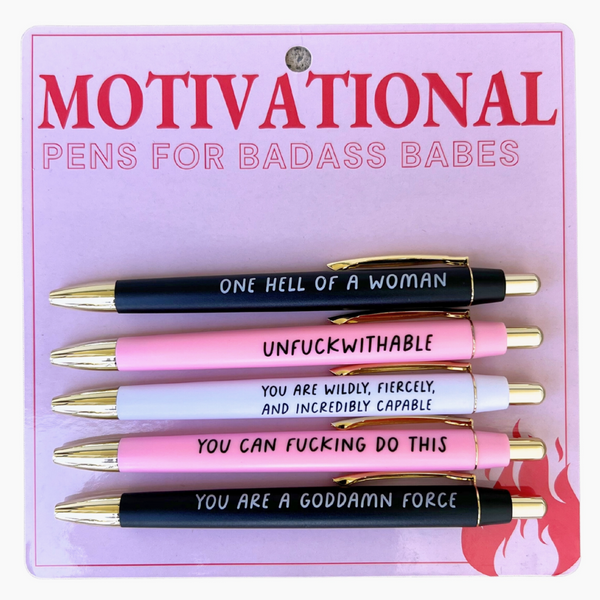 Motivational Pen Set For Badass Babes