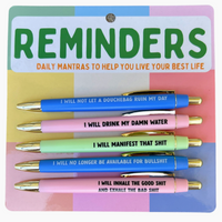 Daily Reminders Pen Set