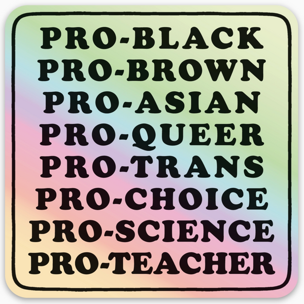 Pro Black... Holographic Sticker