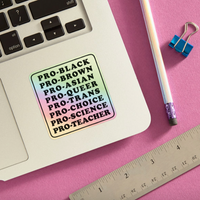 Pro Black... Holographic Sticker