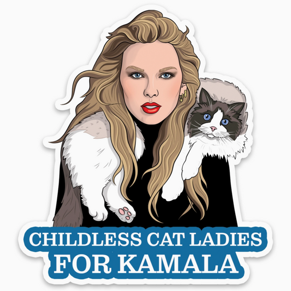 Taylor Swift Childless Cat Ladies Sticker