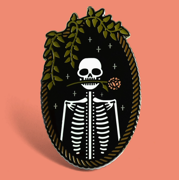 Memento Mori Enamel Pin