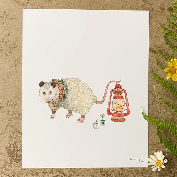 Woodland Garden: Margot And The Seedings Print