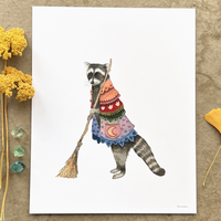 Woodland Home: Wanda's Broom Print