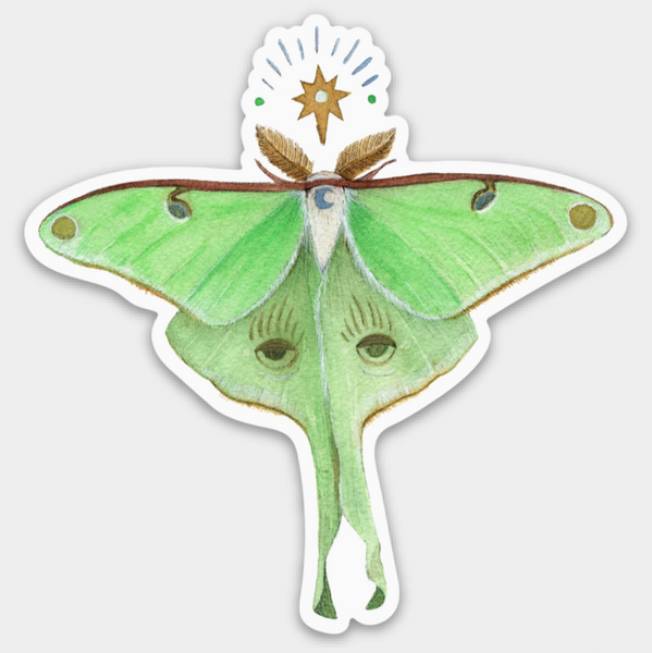 Luna Moth Sticker