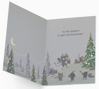 Krampus Get Carried Away Holiday Card