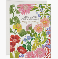 Our Love Only Grows Anniversary Card