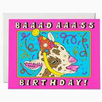 Bad Ass Goat Birthday Card