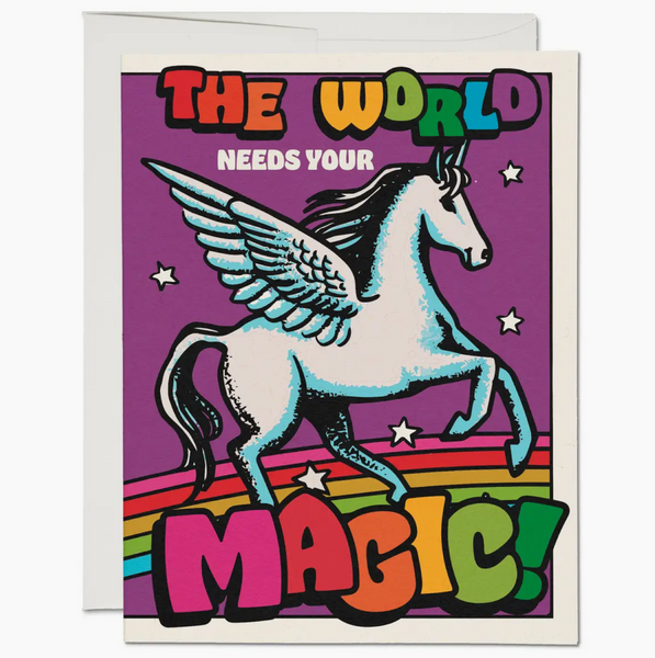 Pegasus The World Needs Your Magic Card