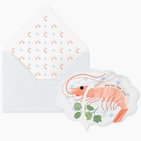 Pop-Up Card - Shrimp You're The Shit