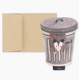 Pop-Up Card - Trash Can Opossum