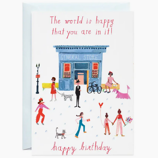 Party On Main Street Birthday Card