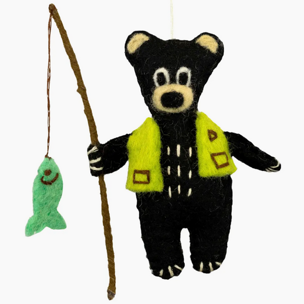 Felt Ornament - Camp Bear