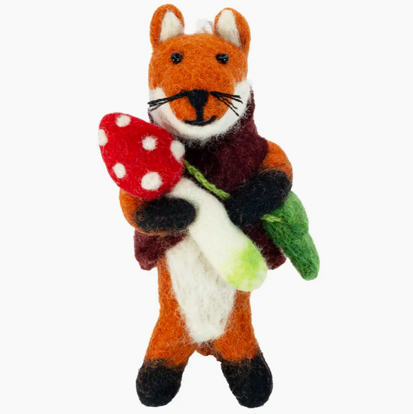 Felt Ornament - Foraging Fox