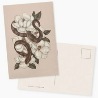 Snake + Magnolias Postcard