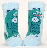 Blue Q Baby Socks - Love Your Face / If You Drop Me