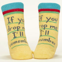 Blue Q Baby Socks - Love Your Face / If You Drop Me