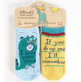 Blue Q Baby Socks - Love Your Face / If You Drop Me