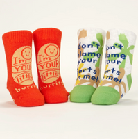 Blue Q Baby Socks - Little Burrito / Blame Your Farts