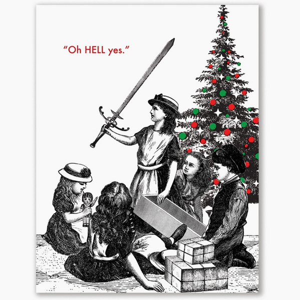 Christmas Sword Holiday Card