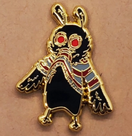 Mothman Eating Sweater Enamel Pin