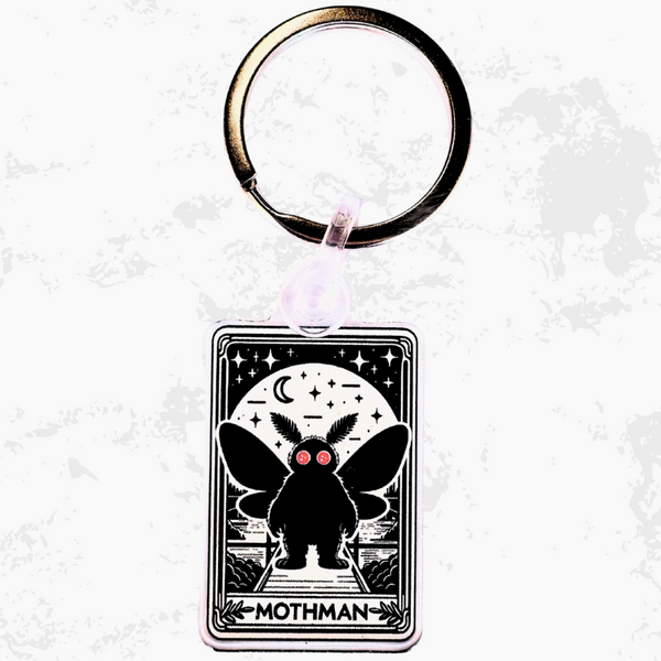 Mothman Tarot Card Acrylic Keychain