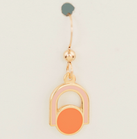 Circle Arch Mini Drop Earrings