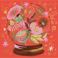 Flower Gazing Foil Accented Puzzle