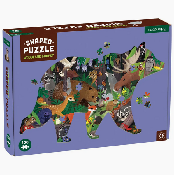 Woodland Forest Shaped Scene Puzzle