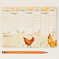 Farmhouse Weekly Planner Notepad