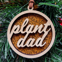 Layered Wood Ornament - Plant Dad