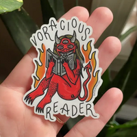 Voracious Reader Sticker