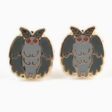 Mothman Enamel Earrings