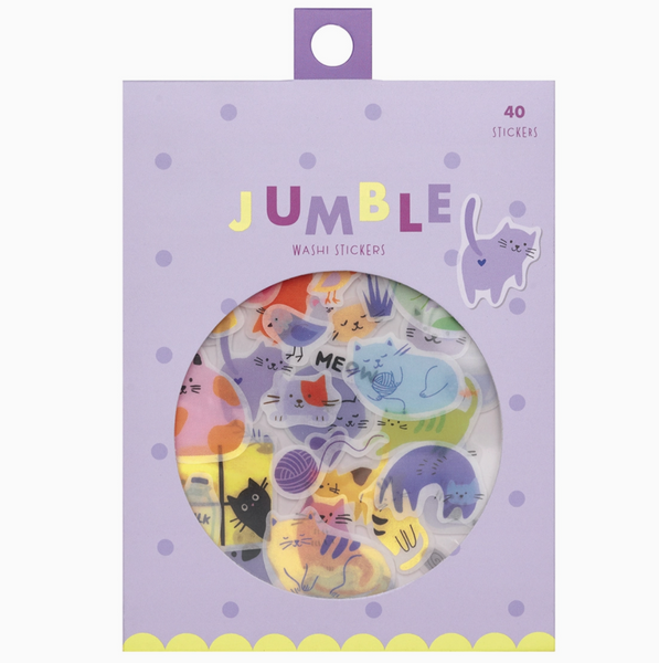 Jumble Washi Stickers Pack - Cats