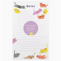 Playful Colorful Kitties Notepad