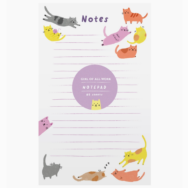 Playful Colorful Kitties Notepad