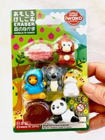 Kawaii Animal Eraser Set