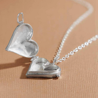 Sterling Silver Heart Locket Necklace