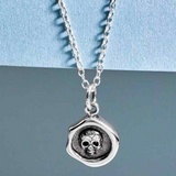 Sterling Silver Wax Seal Necklace