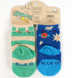 Blue Q Baby Socks - Might Save The World / Take A Shit