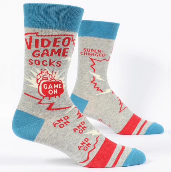 Blue Q Men's Crew Socks - Video Game Socks