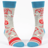 Blue Q Men's Crew Socks - Video Game Socks