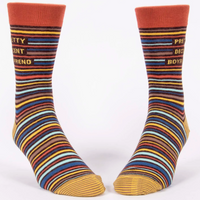 Blue Q Men's Crew Socks - Pretty Decent Boyfriend