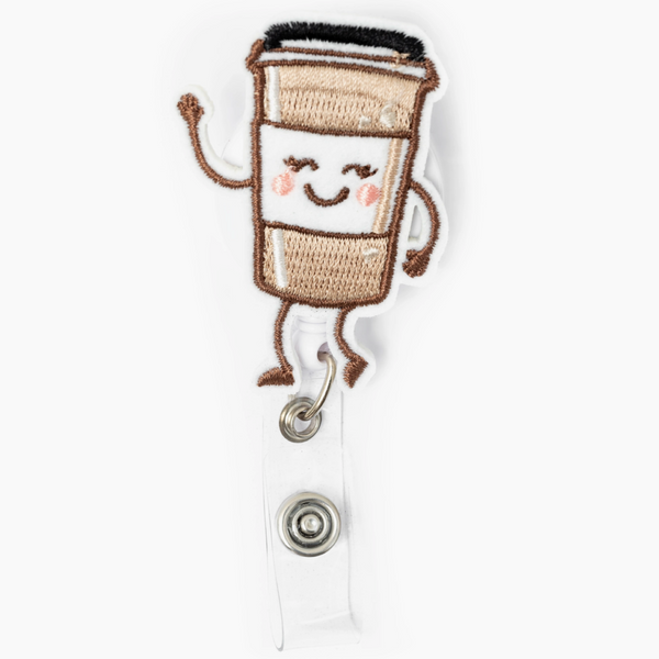 Badge Reel - Coffee Cup